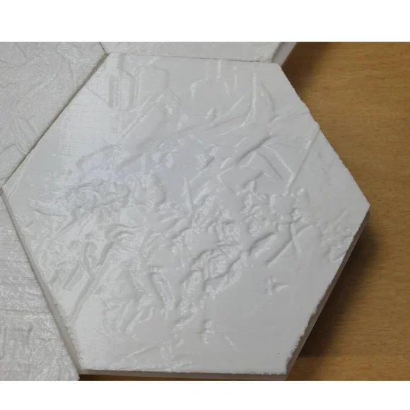 3D Printed Lithophane Modular Remote LED Light Decor Wall Art Revolutionary War